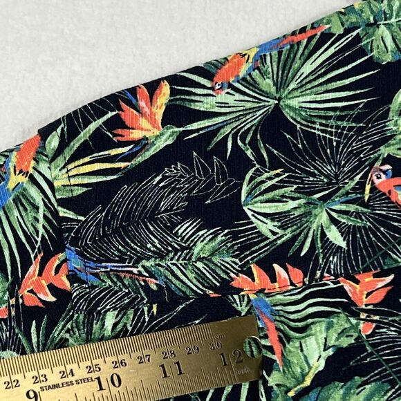 Cubavera Hawaiian Camp Shirt Men's S Button Up Tropical Allover Parrot - Picture 17 of 17